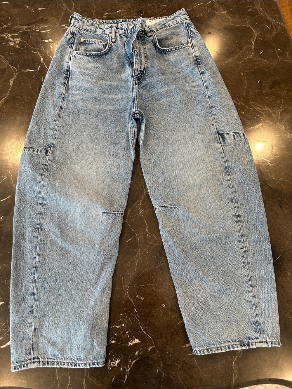 rag & bone Light Blue Barrel Jeans